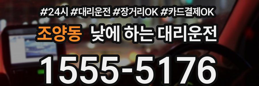 조양동 낮에 하는 대리운전