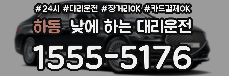 하동 낮에 하는 대리운전