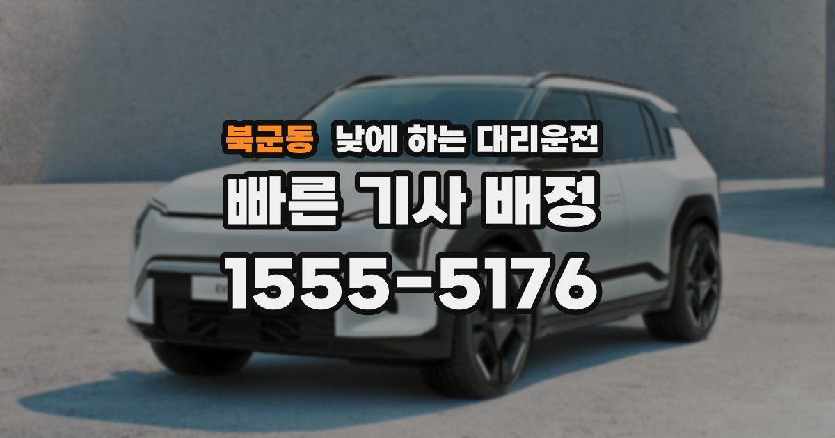 북군동 낮에 하는 대리운전