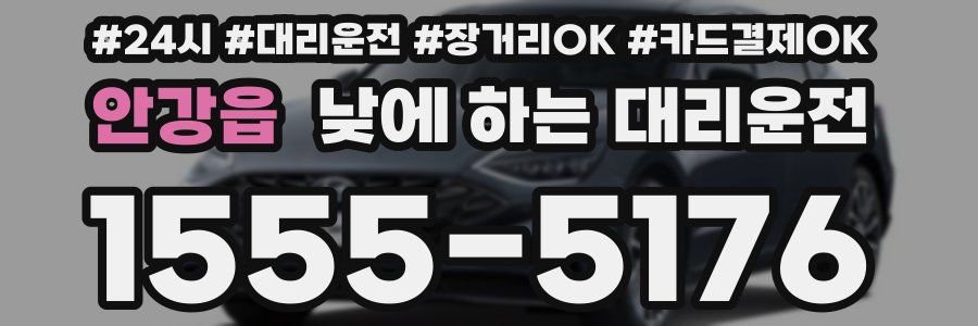 안강읍 낮에 하는 대리운전