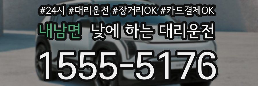 내남면 낮에 하는 대리운전