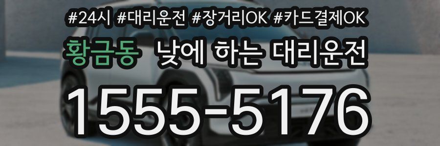 황금동 낮에 하는 대리운전