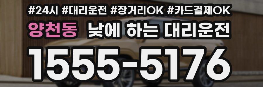 양천동 낮에 하는 대리운전
