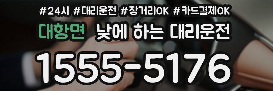 대항면 낮에 하는 대리운전