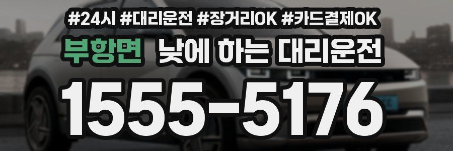 부항면 낮에 하는 대리운전