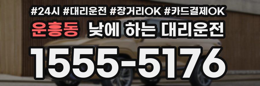 운흥동 낮에 하는 대리운전