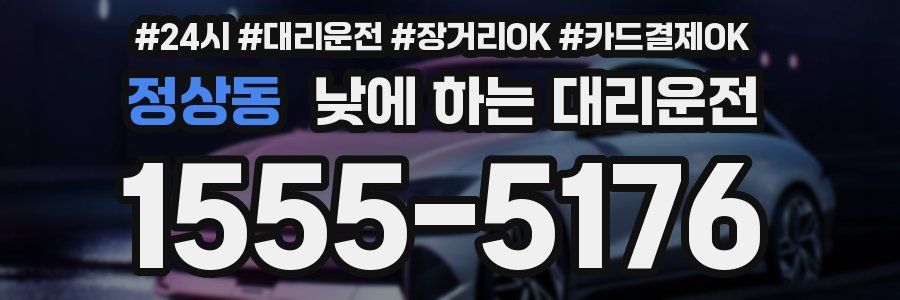 정상동 낮에 하는 대리운전