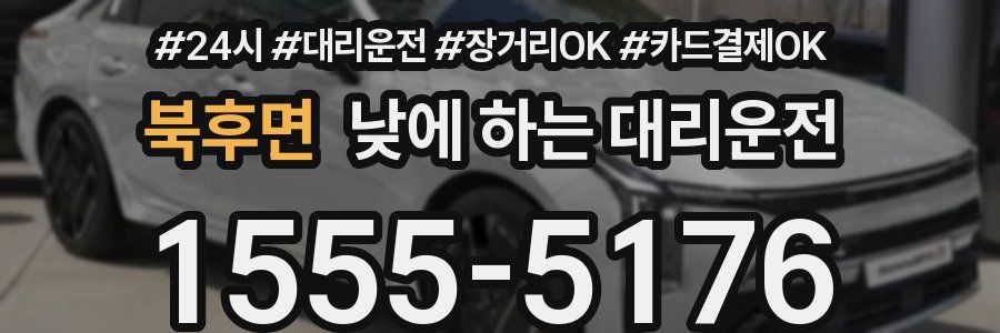 북후면 낮에 하는 대리운전