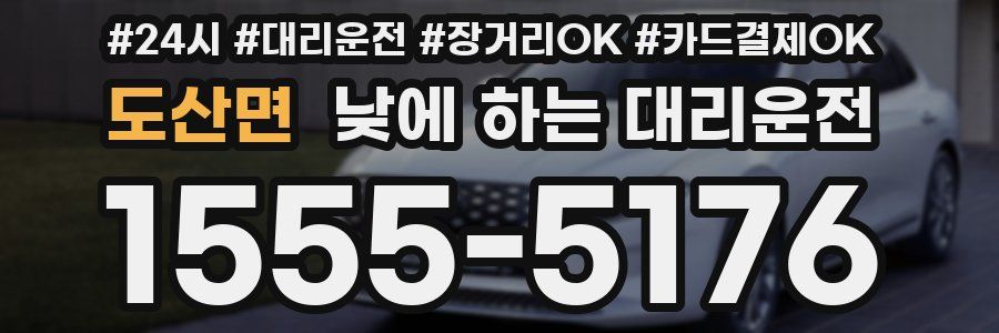 도산면 낮에 하는 대리운전