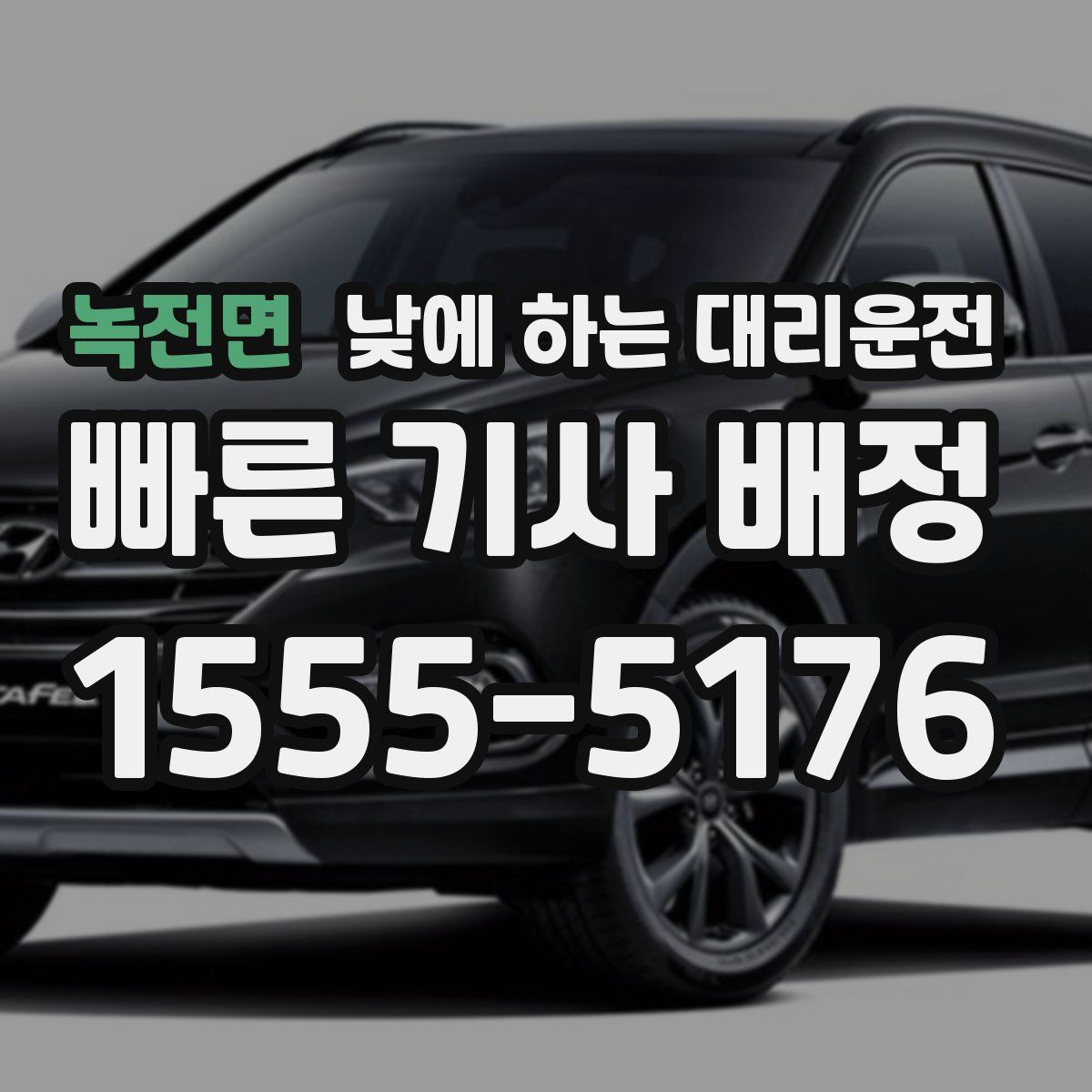 녹전면 낮에 하는 대리운전