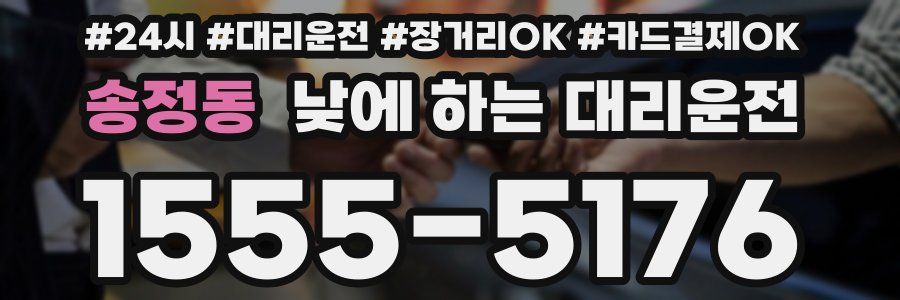 송정동 낮에 하는 대리운전