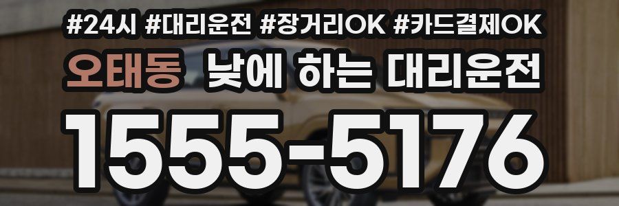 오태동 낮에 하는 대리운전