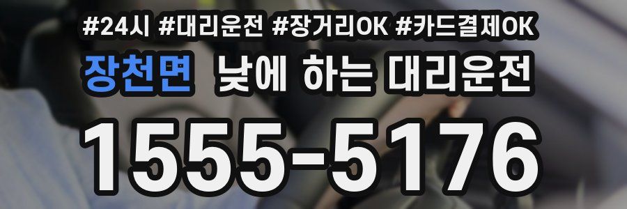 장천면 낮에 하는 대리운전
