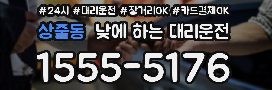 상줄동 낮에 하는 대리운전