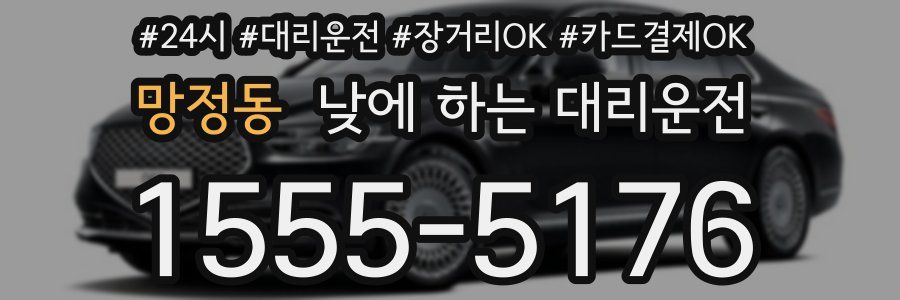 망정동 낮에 하는 대리운전