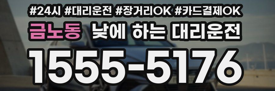 금노동 낮에 하는 대리운전