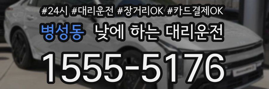 병성동 낮에 하는 대리운전