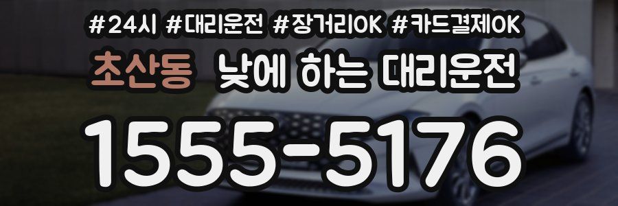 초산동 낮에 하는 대리운전