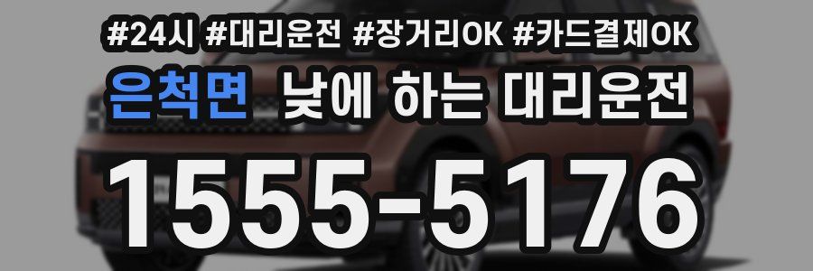 은척면 낮에 하는 대리운전