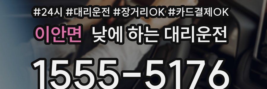 이안면 낮에 하는 대리운전