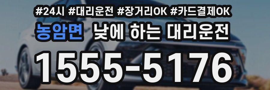 농암면 낮에 하는 대리운전