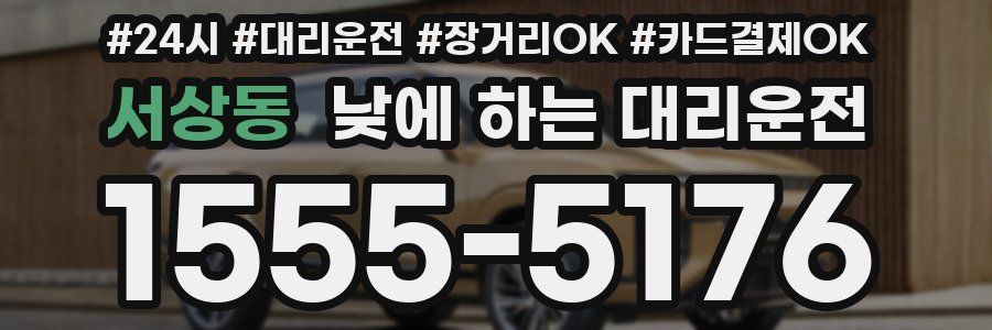 서상동 낮에 하는 대리운전