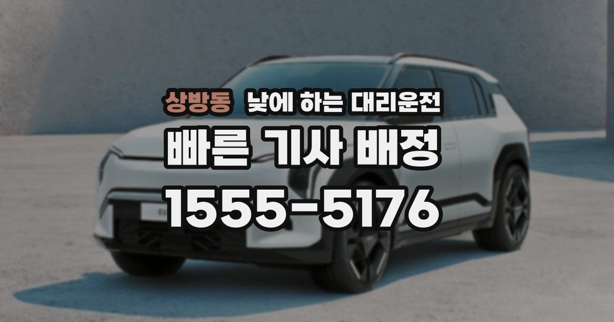 상방동 낮에 하는 대리운전