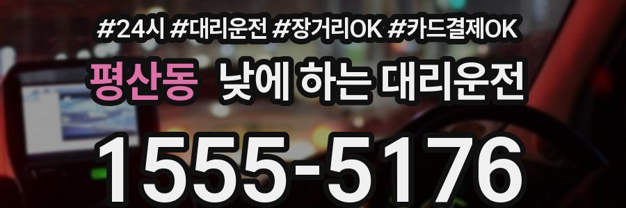 평산동 낮에 하는 대리운전