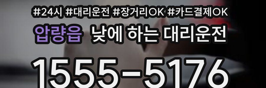 압량읍 낮에 하는 대리운전