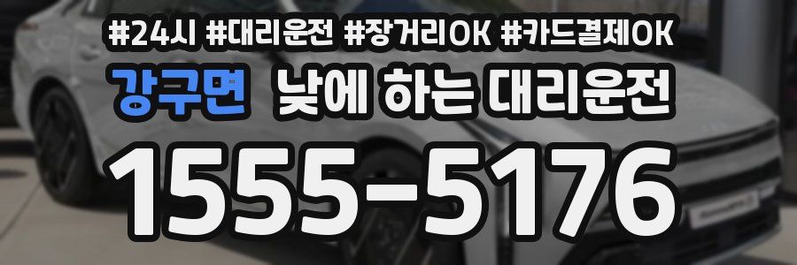 강구면 낮에 하는 대리운전