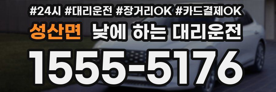 성산면 낮에 하는 대리운전