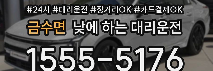 금수면 낮에 하는 대리운전