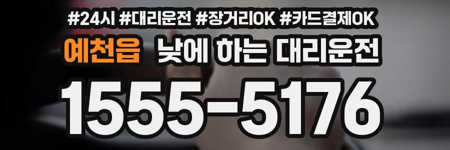 예천읍 낮에 하는 대리운전