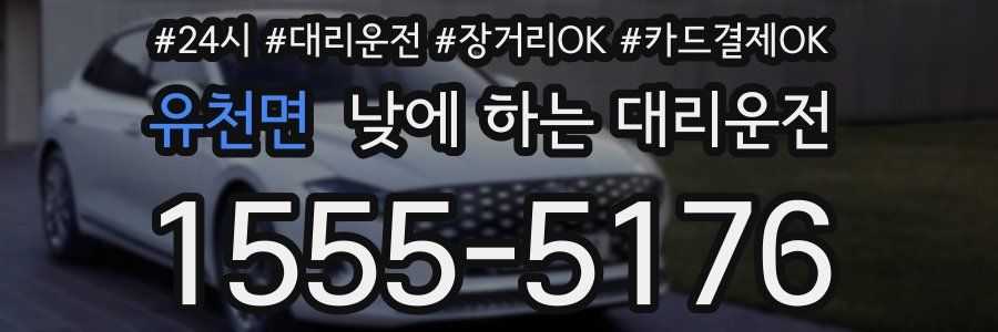 유천면 낮에 하는 대리운전