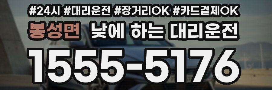 봉성면 낮에 하는 대리운전