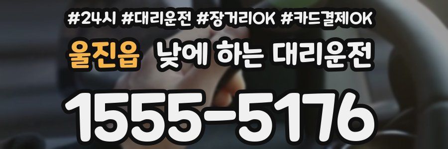울진읍 낮에 하는 대리운전