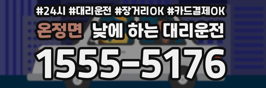 온정면 낮에 하는 대리운전
