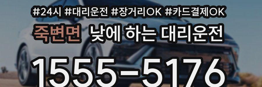 죽변면 낮에 하는 대리운전