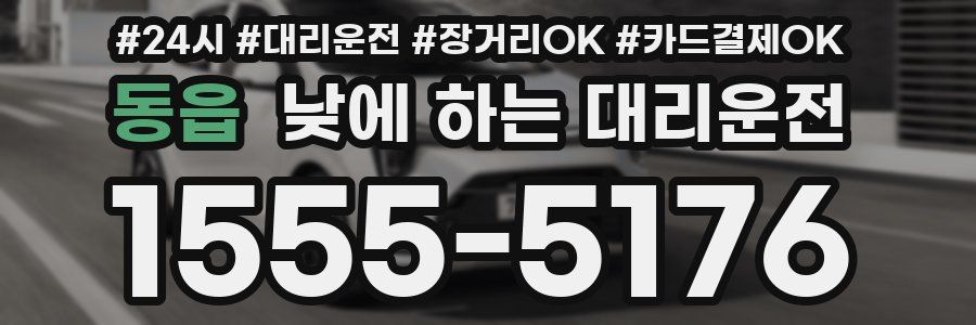동읍 낮에 하는 대리운전