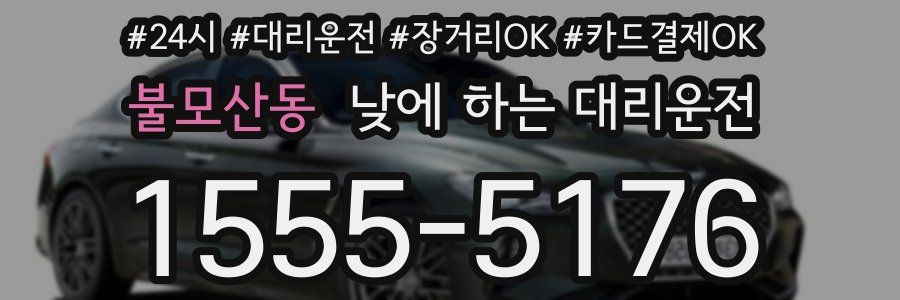 불모산동 낮에 하는 대리운전