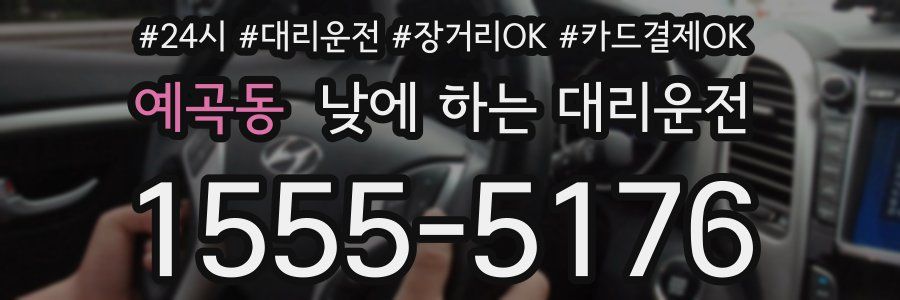 예곡동 낮에 하는 대리운전