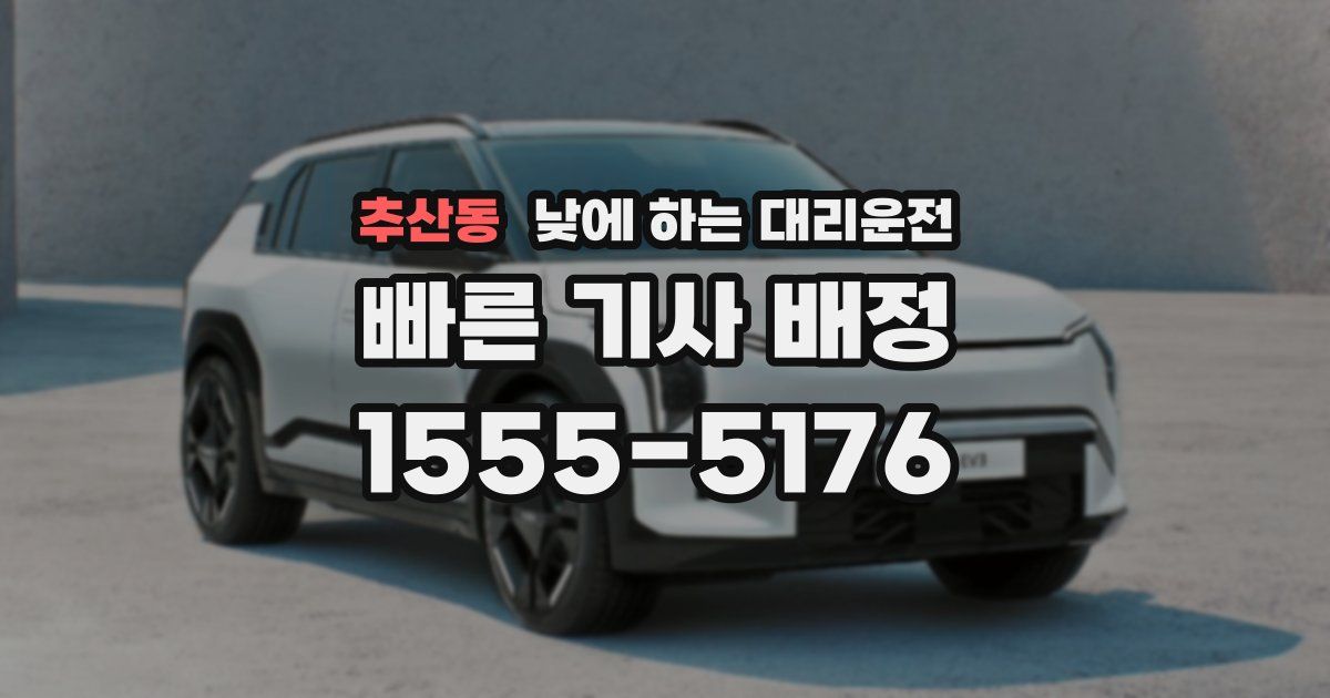 추산동 낮에 하는 대리운전