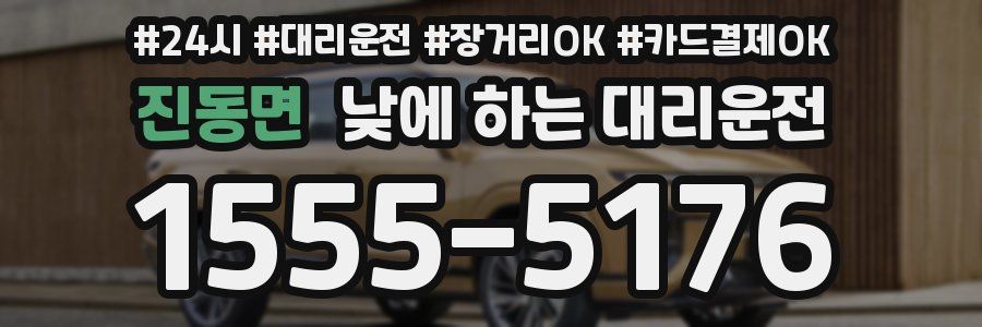 진동면 낮에 하는 대리운전