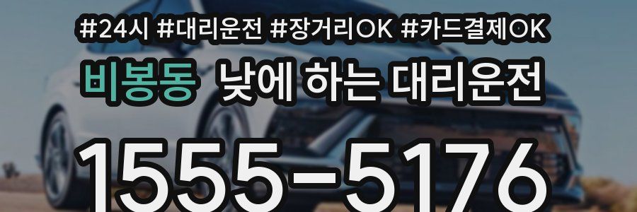 비봉동 낮에 하는 대리운전