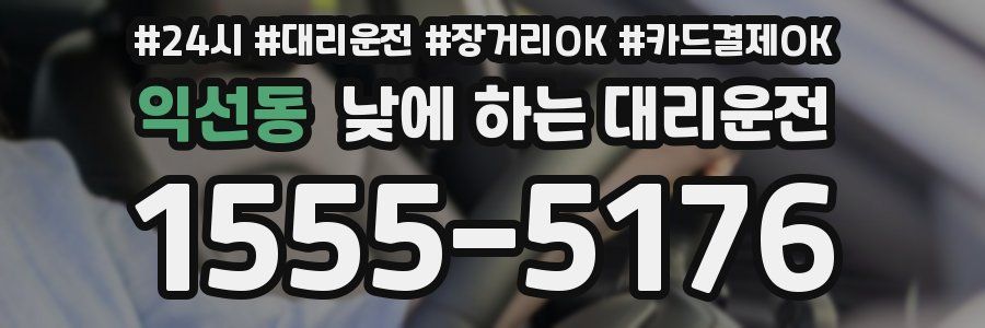 익선동 낮에 하는 대리운전