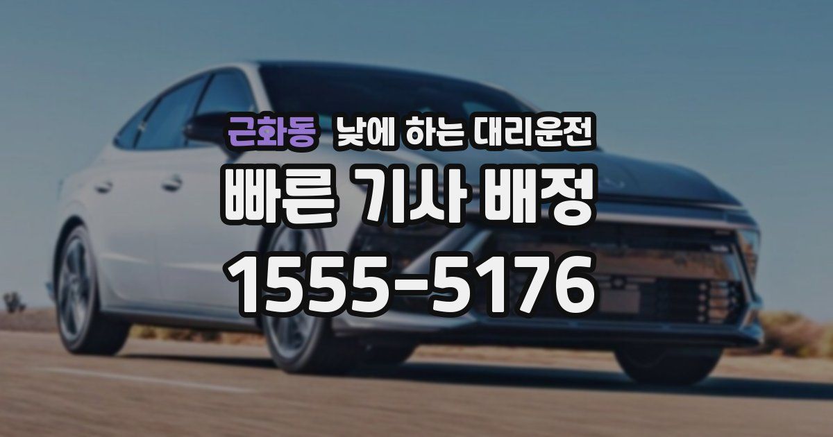 근화동 낮에 하는 대리운전