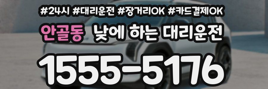 안골동 낮에 하는 대리운전