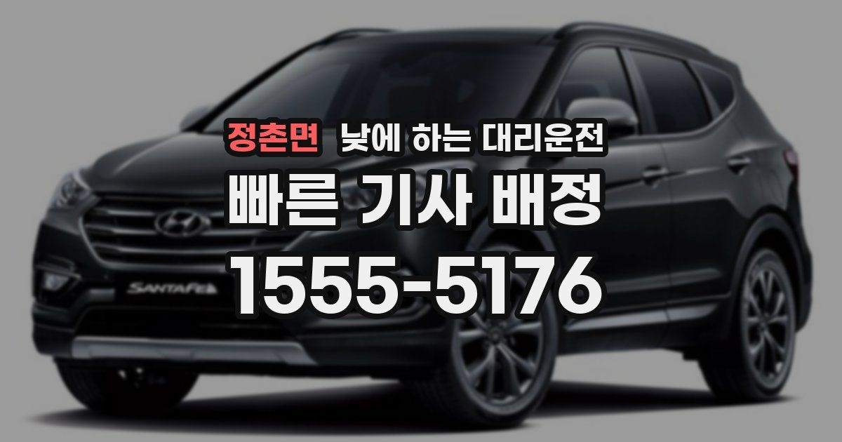 정촌면 낮에 하는 대리운전