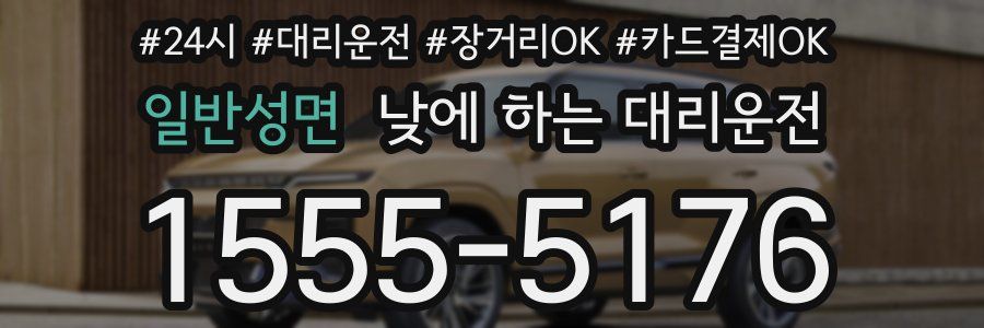 일반성면 낮에 하는 대리운전