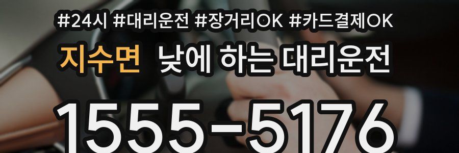 지수면 낮에 하는 대리운전